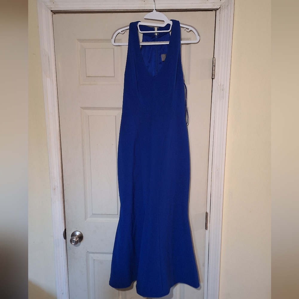 Cobalt Smooth Mermaid Gown